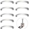 HAYGEM 8 Pezzi Maniglie per Mobili in Lega di Alluminio, Maniglie Cucina ad Arco con Base Solida, Maniglie per Mobili da Cucina Dallo Stile Moderno e Minimalista, Adatto a Diversi Mobili