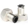 TAILONZ PNEUMATIC Female Straight 12mm Tube OD x 1/2 Inch BSP Thread Push to Connect Fittings PCF12-04(Pack of 2)