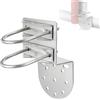 SUPAWAY 1 Pezzo Supporto per pali per antenne con doppio bullone a U Morsetto per pali per antenne in Dacromet rivestito in ferro Supporto a ganascia a V per radio, parasole con diametro di 25-50 mm