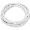 QUARKZMAN Nastro Sigillante Schiuma Silicone, Diametro 8mm (0.31) Lunghezza 3 Metri (9.84 Ft) Guarnizione Gomma Spugna Rotonda Corda Gomma Solida per Macchinari e Industrie, Bianco