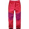Jogwits Pantaloni da sci per bambini, in softshell, da trekking, imbottiti, impermeabili, termici, per ragazzi e ragazze, invernali, 1510, Nero , 152-164