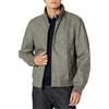 Tommy Hilfiger Giacca bomber da uomo in similpelle, grigio pallido, L