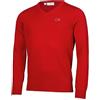 Calvin Klein Felpa da golf confortevole durevole da uomo 2024 con scollo a V, Rosso, M