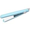 GERUI Mini raddrizzatore per capelli, 2 in 1, piastra riscaldante in ceramica, ferro arricciacapelli piatto in ceramica, bigodino per capelli corti da donna (blu)