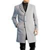 LDZYXY Natale 2024 Trench Uomo Invernale Uomo Cappotto Lungo Doppiopetto Trench Giacca Sottile Parka Invernale Cappotti Di Lana Cappotto Corto Uomo Cappotto Uomo Con Cappuccio (Grey, XL)