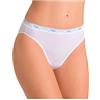 Sloggi 100 Tai, Offerta 4-6-8 Pezzi, Slip Donna 24/7 100 Tai, Slip Donna Midi in Cotone (6 Pezzi-Bianco, 6)