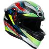 AGV CASCO K1 MULTI MS DUNDEE MATT LIME/RED