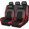 HGTHHK Set Coprisedili Auto, per Ford Kuga 2015-2020 Interni Protezioni Impermeabile Comfort Durevole Interni Protezioni Sedile Accessori,E-Red