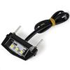 evermotor Luce Targa Moto 12V, Omologata E24, 3 LED, Impermeabile, Vis M3 con Dado, Illuminazione Targa Universale per Moto, Quad, ATV