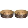 Guardini Monouso, 3 stampi ciambella Ø20cm, carta da forno, Colore beige (Confezione da 2)