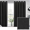 furn. Tende oscuranti strutturate con occhielli Dawn - Nero - 117 x 183 cm