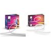 Philips Hue Play Gradient Lightstrip 55, Striscia Led Smart illuminazione sorround sincronizzata con colori TV & White and Color Ambiance Gradient Lightstrip, Striscia Led Smart, 2 M, Bluetooh