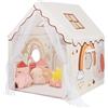 decalsweet Tenda da Gioco per Bambini, Casetta dei Giochi per Interni ed Esterni, Grande Capanna per Ragazzi e Ragazze con Finestra e Borsa, Tenda per Bambini Regalo di Compleanno 120×100×130 cm, Animali Boemi