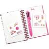 ODS - Barbie Diary Pocket, Quaderno con Pailettes Reversibili, 32 Pagine, Inclusa Penna Multicolor e 2 Fogli di Stickers Barbie, 10,5x15 cm, Età Consigliata +5 Anni