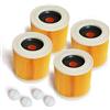 MI:KA:FI 4x Filtro a Cartuccia | per Kärcher Aspiratori solidi-Liquidi + aspirapolvere multiuso | WD2 + WD3 + WD2.200 + WD3.200 + WD3.300 M + WD3.500 P + SE 4001 + SE 4002 | come 6.414-552.0