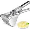 Sopito Schiacciapatate, Sopito Schiacciapatate Acciaio Inox con Manico in Silicone, Per Purè di Frutta e Verdura, Lavabile in Lavastoviglie