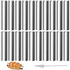 TETEWEVER 21 Pezzi Cannoli Stampi, Stampi per Cannoli Acciaio Inox, 12 x 2 cm, Stampo per Croissant con Spazzola per la Pulizia Stampo Antiaderente per Croissant