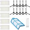 MIRTUX Confezione di ricambi compatibile con ILIFE V3 V3s V5 V5s V5s Pro V50 X5 e modelli Medion MD18500 MD18501 MD16192 MD18600. Kit con filtri, spazzole e filtro primario. Ricambio aspirapolvere