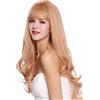 WIG ME UP - C8026-22/344 Parrucca donna Frangetta Lunga Liscia Punte leggermente ricce Biondo Mix Biondo cenere & Biondo rossiccio