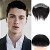 Lordhair Parrucca Uomo PU Frontale,100% Remy Human Hair per Protesi Capelli da Uomo,Toupee European Human Hair Pieces For Men