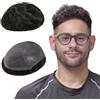 Lordhair Protesi Capelli Uomo, Pelle Super Sottile da 0,06 mm Tutti Protesi con loop a V Parrucca da Uomo per Sistema Capillare da 20x25 CM Protesi Dimensione Della Base