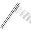 MINSHUXI Soffione Doccia Risparmio Idrico Rotondo Manopola Doccia Alta Pressione Doccia a Mano Anticalcare 24x218 mm,1 Getti