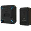 YYQ Campanello Senza Fili da Esterno Impermeabile IP68, Grande Altoparlante Forte Suono, Indicatore LED, Raggio d'Azione 300M, 5 Volume Regolabile, 58 Suonerie (Nero)