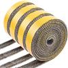 AOAOJIAO Guarnizione Stufa a Legna Autoadesivo, Guarnizione Resistente Al Calore Alte Temperature 600°C per Stufe, Tubi Di Forni, Porta del Forno, Caminetti, Camino (3mm x 25mm x 3m)