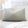 Artscope 1 Pezzi Federe Cuscini in Lino Minimalista Federe in Velluto Copricuscino per la Decorazione Domestica Soggiorno Camera da Letto Divano 30x50cm, Grigio