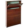 LineaAzzura Scarpiera in Kit di Legno melamminico Misura 65x15x108 cm Noce Arte povera