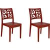 S.I.S.A. di G.&G. srl con Socio Unico - Sedia Teti per Sala Da Pranzo e Cucina, Colore Rosso, 86x46x52 cm, Polipropilene, Made in Italy