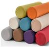 Waigg Kii Cuscino cilindrico per letto, cuscino cilindrico per divano, letto o divano, supporto lombare (15 x 50 cm, rosso)