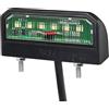 Qiping Luci Posteriori Targa LED 12V 24V Impermeabili Universali, Luci Targa LED Bianche per Rimorchio, Caravan, Camion