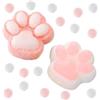 HTTDSLF Giocattoli da Spremere Zampe di Gatto, Squishy con Zampa Gigante, Antistress Squishy, Squishy Zampa di Gatto, Squeeze Giocattoli, Fidget Toys Set, Antistress Giocattolo (Rosa e Bianco)