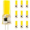 Chao Zan Lampadine LED G4 3.5W, lampadina AC 220V, Non Dimmerabile, senza sfarfallio Risparmio Energetico a LED (Bianca Calda, 10 Unità)