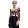 Desigual Body_VENEZE-Lacroix 2000 Camicetta, Black, S da Donna