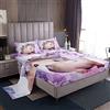 Loussiesd Set da letto con porcellino d'India, set di lenzuola per bambini, ragazzi, ragazze, cartoni animati, adorabili lenzuola per animali domestici, motivo floreale, viola, 3 pezzi, taglia singola