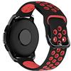 MroTech Cinturino 20 mm Silicone Compatibile per Samsung Galaxy Watch 42mm/Active2/Active 2 40mm 44mm/Gear Sport/Gear S2 Classic/Bip/GTS/Vivoactive 3/ C2 20mm-Nero/Rosso