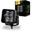 Hella 1FA 358 176-851 LED-Faro di Profondità, Black Magic Cube 3.2, 12/24V, Montaggio, Esterno/Avvitato, Cavo: 500 mm, Spina: Spina DEUTSCH