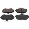 MAPCO Kit pastiglie freno, Freno a disco 6465/1 | Compatibile con: SEAT AROSA, CORDOBA, CORDOBA Vario, IBIZA II, INCA, TOLEDO I, VW CADDY II Großraumlimousine