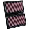 K&N K & N 33 - 3037 Filtro ad Aria, rosso | Compatibile con: AUDI A1, A1 City Carver, A1 Sportback, A1 Sportback, A3, A3 Limousine, A3 Sportback, Q2, SEAT ARONA, ATECA
