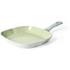 Salter BW09287 Earth 28 cm Bistecchiera - rivestimento antiaderente in ceramica, senza PFAS, compatibile con piano cottura a induzione, pentole in alluminio forgiato, manici morbidi, facile da pulire