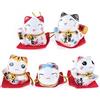 lachineuse Set di 5 Personaggi Maneki Neko