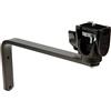 Manfrotto 356 Supporto Alternativo per Montaggio su Parete, Testa Pieghevole, Attacco 1/4''-3/8'', Nero Alluminio