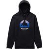 Burton Underhill Pullover Hd Tr Blk Felpa Capp Logo Uomo