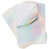 SZXMDKH 10 fogli di adesivi olografici arcobaleno, formato A4, stampabili, autoadesivi, impermeabili, per stampanti a getto d'inchiostro, decorazioni fai da te