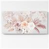 Arredi Murali Quadro moderno con fiori in stile shabby chic stampato su tela, decorazione da parete di Arredi Murali, wall decor