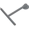 GEDY G-Mirissa, Tergivetro per Doccia Colore Grigio e Gancio con Ventosa, Pulisci Vetro in Resina e Gomma, Misure 23 x 22 x 3 cm e Peso 0,1 kg, 2 Anni di Garanzia, Design R&S Gedy
