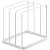 YAMAZAKI 5052 TOWER Tray Stand, white, Steel, 19.5 x 16 x 19.5 cm