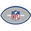 Herding Cuscino Sagomato a Forma di Pallone da Football Americano NFL, 36 x 22 cm, Poliestere